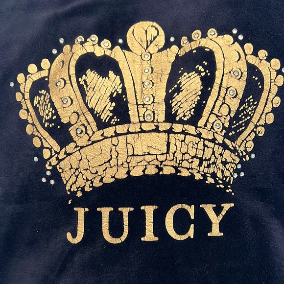 Juicy Couture Jackets & Blazers - BLACK JUICY COUTURE ZIP UP HOODIE